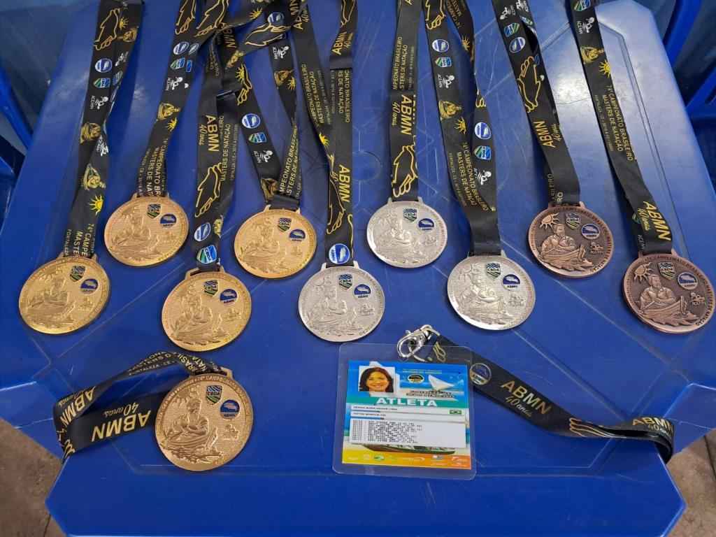 Nadadora Bragantina conquistou oito medalhas no Campeonato Brasileiro Master em Fortaleza