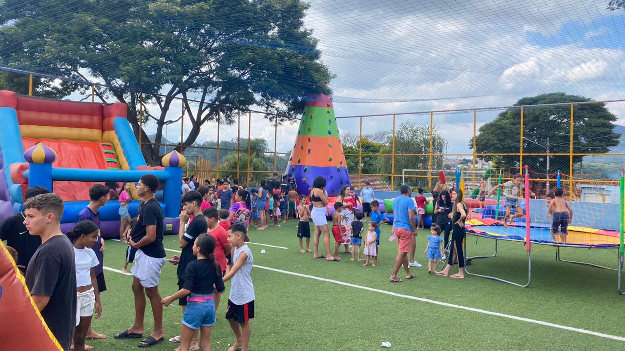 Moradores do bairro do Toró em Bragança Paulista participam do evento “Mais Lazer no Meu Bairro”