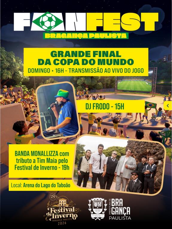 Arena do Lago recebe final da Copa e tributo a Tim Maia no domingo, 19
