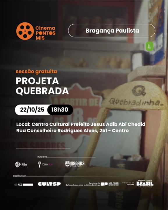 Sessão Pontos MIS apresenta “Sessão Dupla” no Centro Cultural de Bragança Paulista