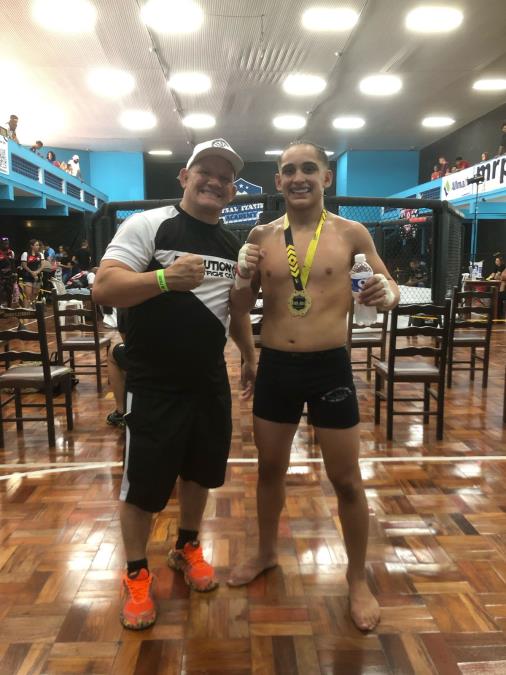 Jovem atleta bragantino conquista vitória em evento de MMA em Itatiba