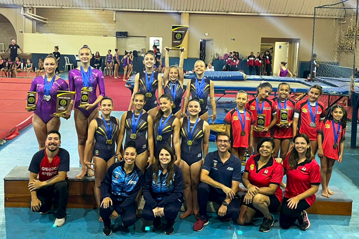 Equipe de Bragança Paulista brilha e conquista títulos na Liga de Ginástica do Estado de São Paulo