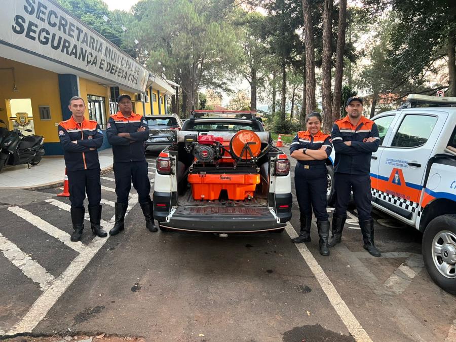 Bragança Paulista recebe kit para combate a incêndios florestais da Defesa Civil do Estado