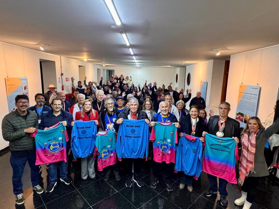 Administração Municipal realiza evento para recepcionar atletas que representaram Bragança Paulista nos Jogos da Melhor Idade