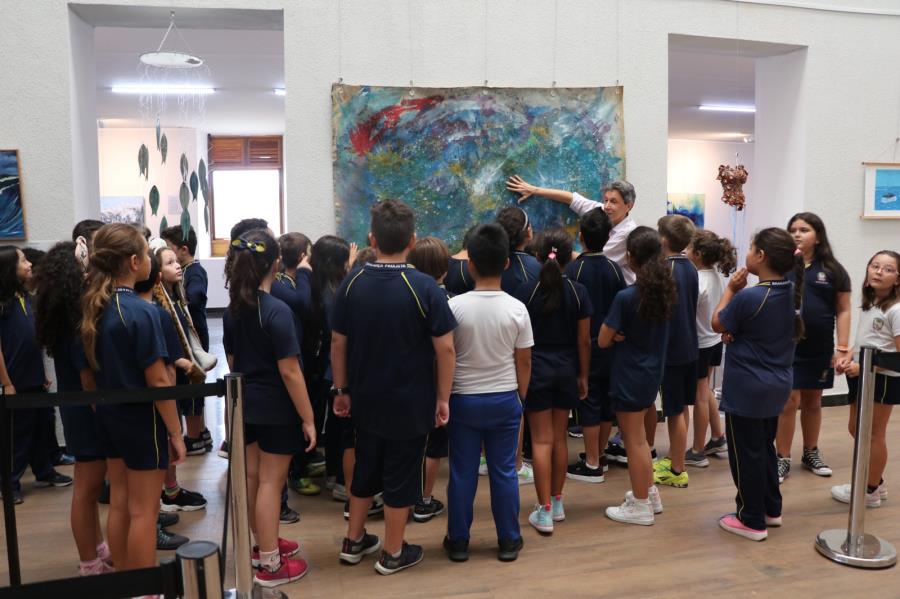 Dia Mundial da Água é comemorado com visita dos alunos da E.M. Dr. Jorge Tibiriça na Exposição “Ocê Ano”