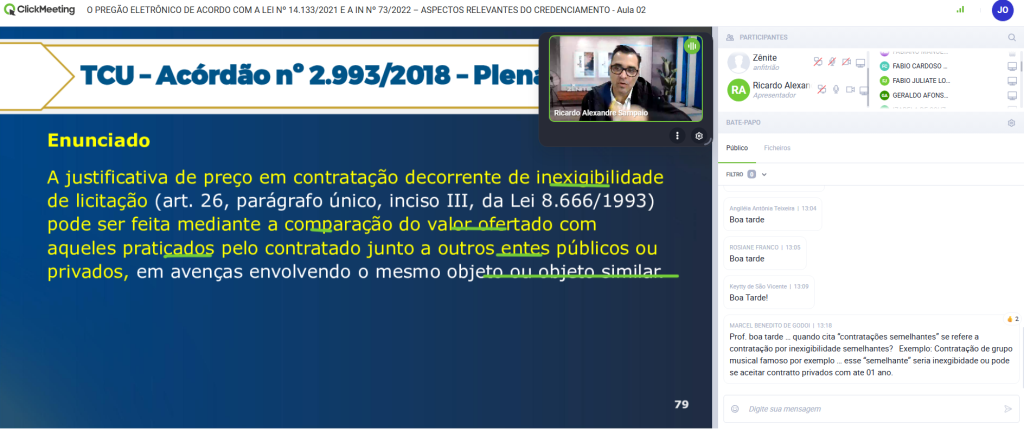 Modernização administrativa: Servidores municipais participam de imersão sobre a Nova Lei de Licitações