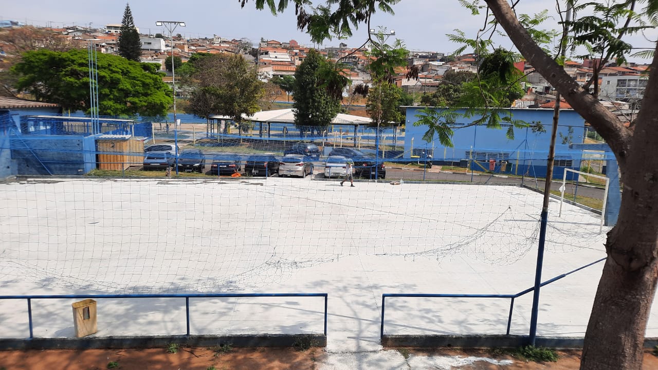 Iniciadas as obras de revitalização da quadra esportiva no Parque dos Estados