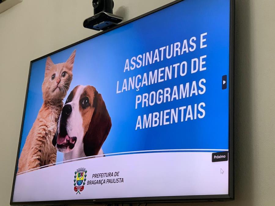 Prefeitura assina contrato com Universidade São Francisco (USF) para elaboração do Programa Municipal de Proteção e Bem-Estar da Fauna