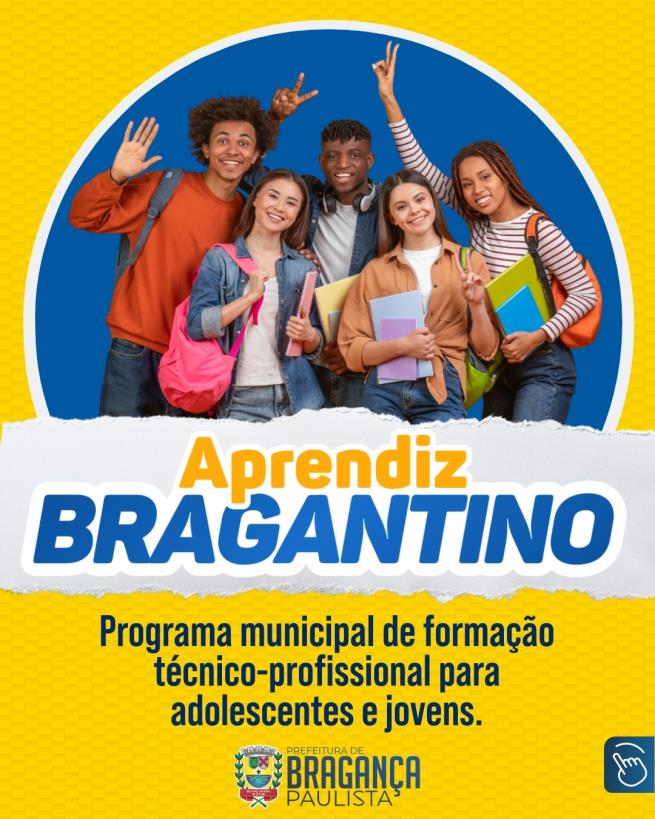 Processo Seletivo do Programa “Aprendiz Bragantino” oferece 80 vagas para jovens