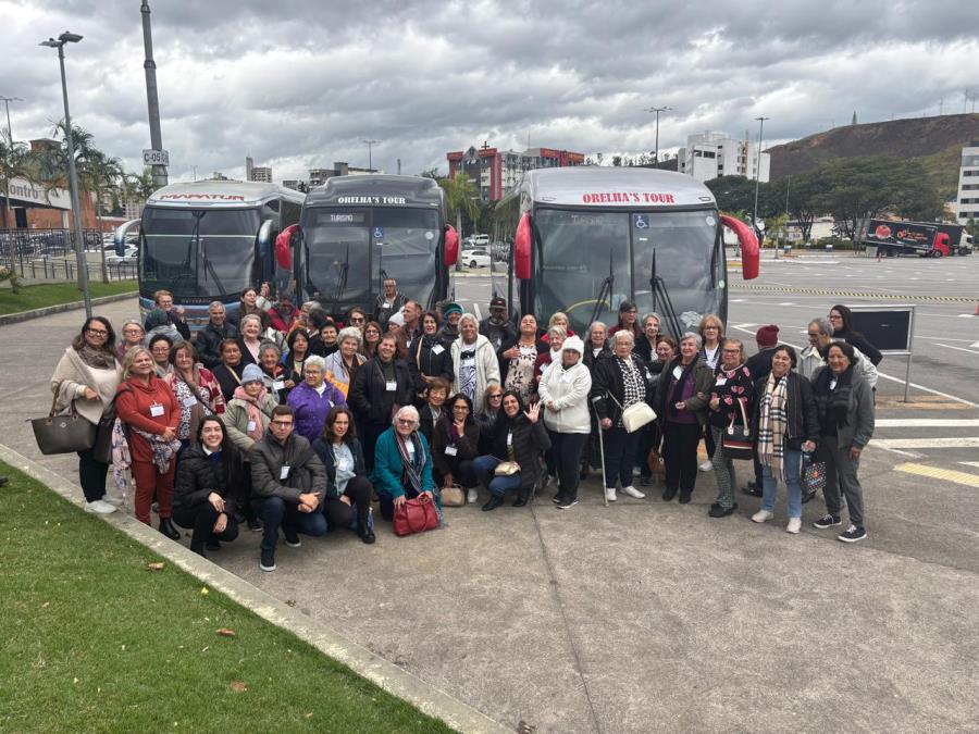 Prefeitura promove passeio ao Santuário Nacional de Nossa Senhora Aparecida com idosos do CCI, Projeto Vida Longa e Capoterapia