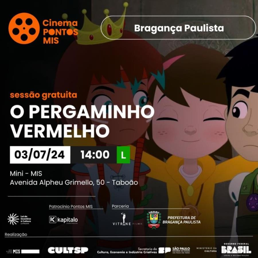 Prefeitura e MIS promovem sessão de filmes infantis em julho