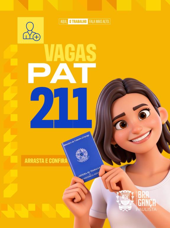 Posto de Atendimento ao Trabalhador tem 211 vagas disponíveis nesta semana