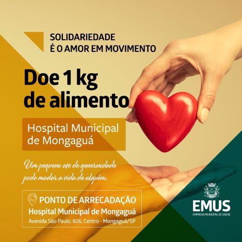 EMUS realiza campanha de arrecadação de alimentos
