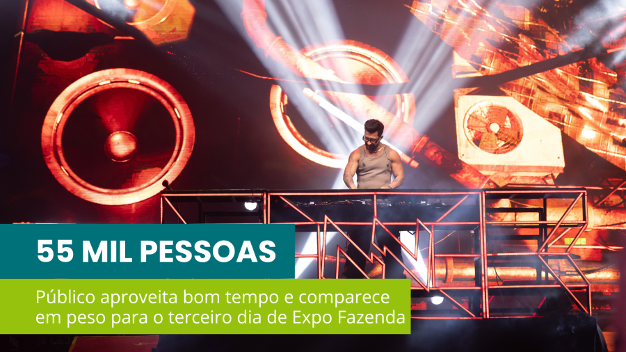 Tempo bom, rodeio e shows incríveis. Assim foi o terceiro dia de Expo Fazenda.