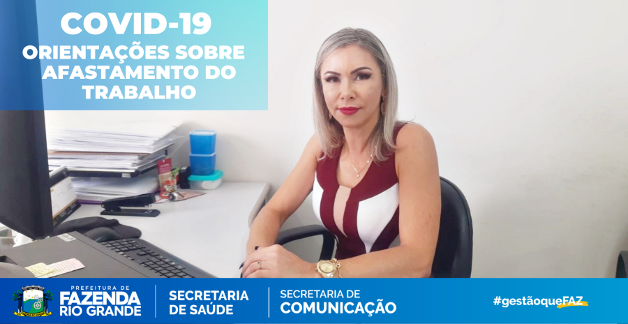 Saúde orienta sobre afastamento do trabalho em casos suspeitos ou infectados com a Covid-19