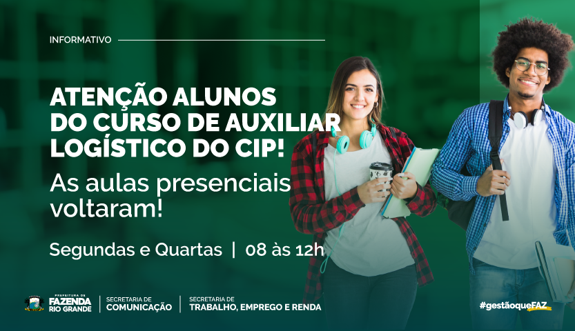 Volta às aulas do Curso de Auxiliar Logístico do CIP