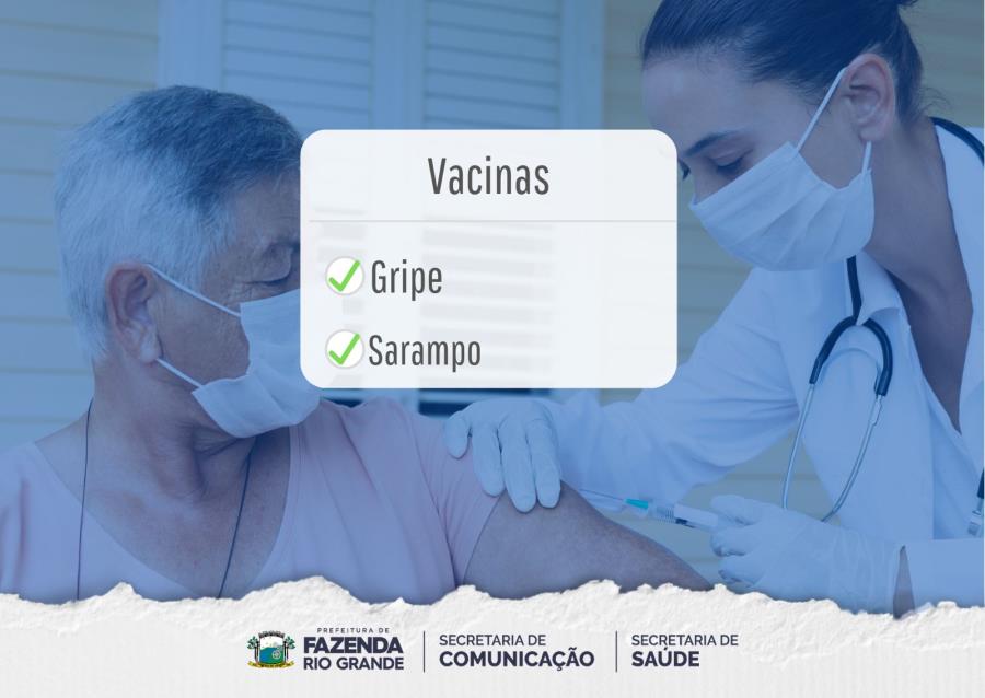 Campanha nacional de vacinação contra a gripe e sarampo começa nesta seguda-feira (4 de abril)
