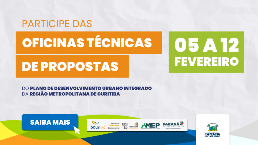 Novo Plano Diretor da Região Metropolitana de Curitiba entra na fase de propostas