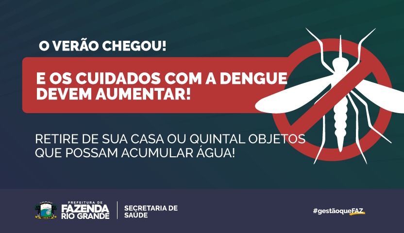 Para denúncias ligue na Vigilância Sanitária