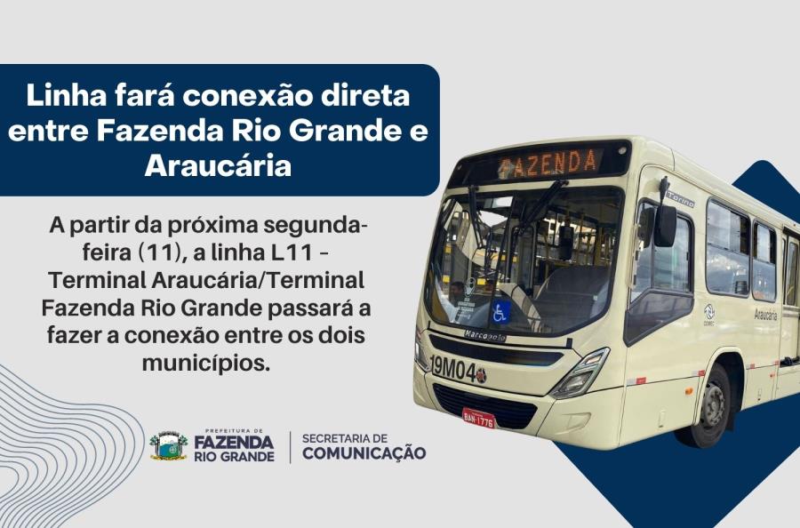 Nova linha irá ligar Fazenda Rio Grande a Araucária