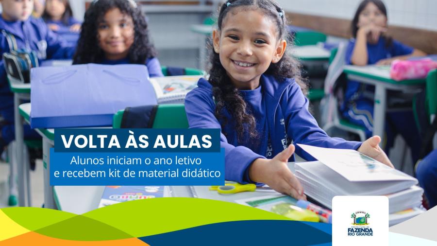 Cerca de 18 mil alunos voltam as aulas na rede municipal e recebem kit de material escolar