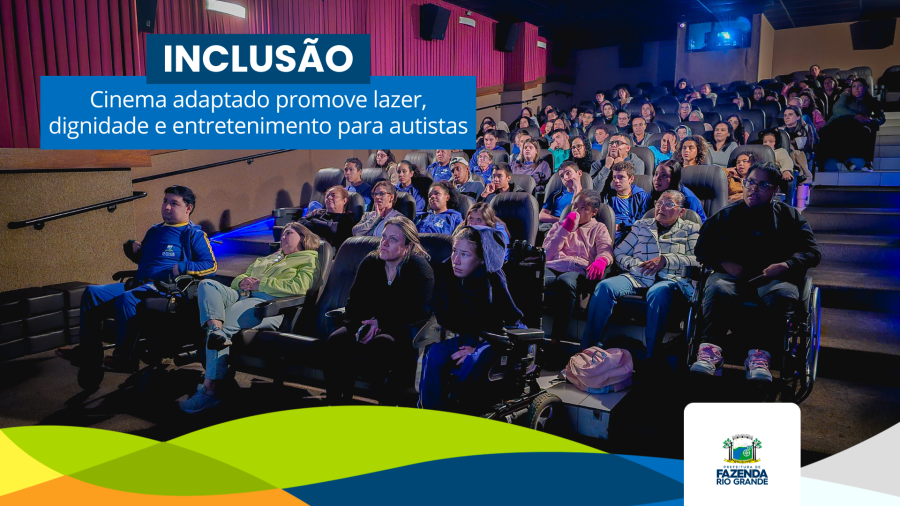 Prefeitura de Fazenda Rio Grande promove sessão de cinema adaptado para autistas