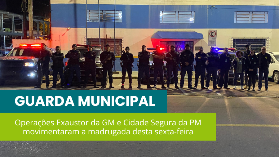 Mega operação de segurança mobiliza equipes da Guarda Municipal e da PM em Fazenda Rio Grande