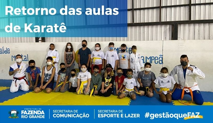 As aulas de Karatê estão de volta no Ginásio Gurizão.