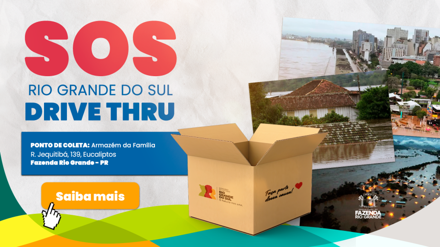 Drive-thru em frente do Armazém da Família receberá doações neste sábado