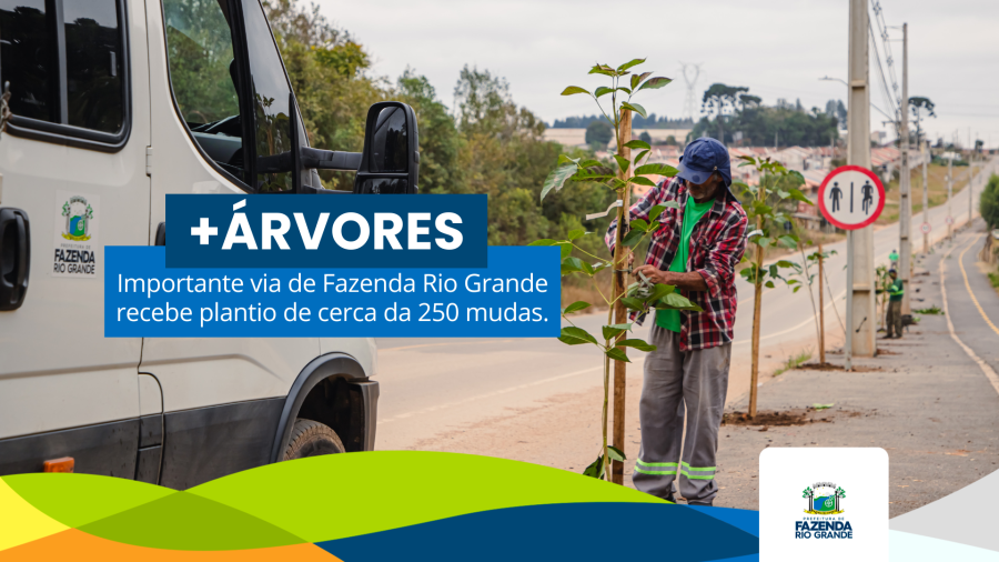 Rua Lucinir Franco da Rocha recebe 250 novas mudas de Ipês Roxos e Rosas