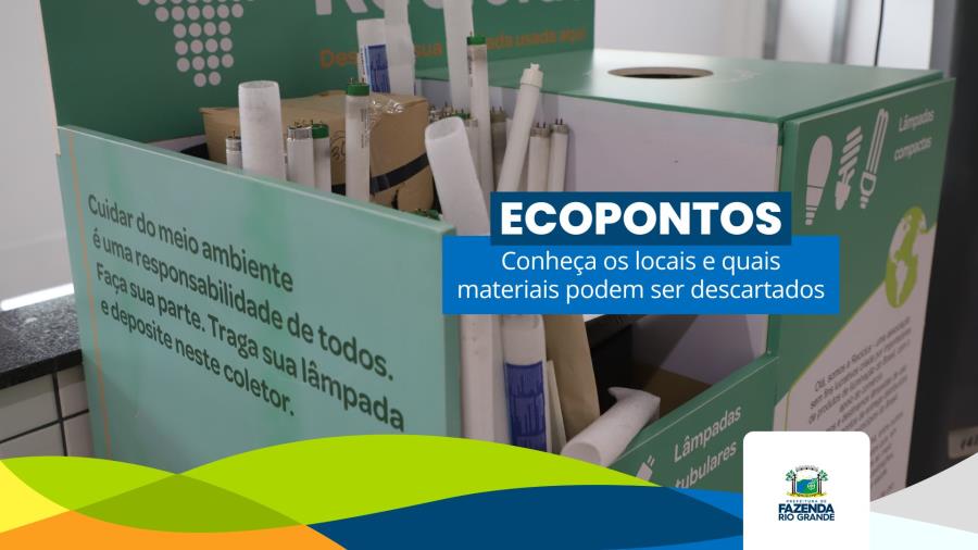 Saiba onde estão e quais os materiais recebidos nos Ecopontos