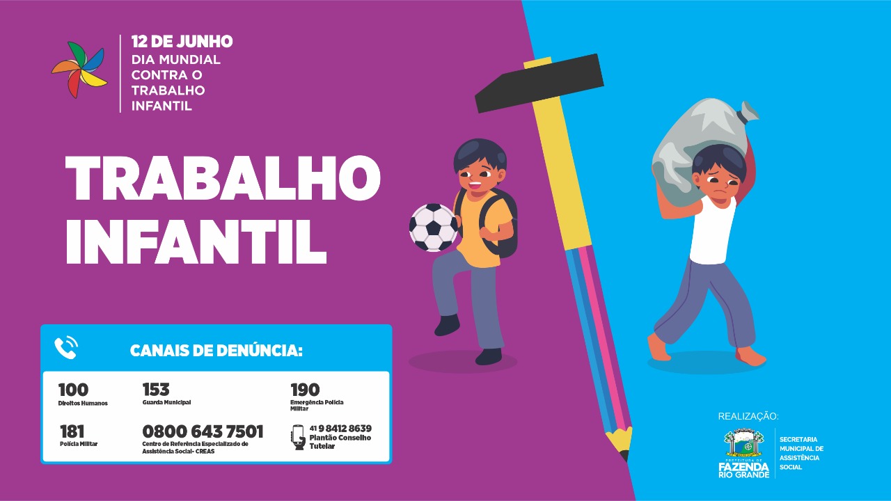 Prefeitura de Fazenda Rio Grande faz ação e se alia no combate ao trabalho infantil