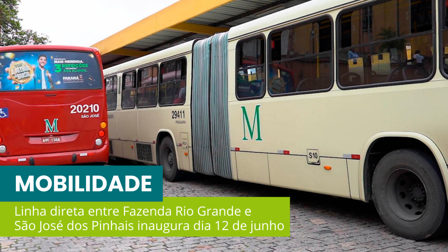 Nova linha de ônibus facilita deslocamento entre Fazenda Rio Grande e São José dos Pinhais