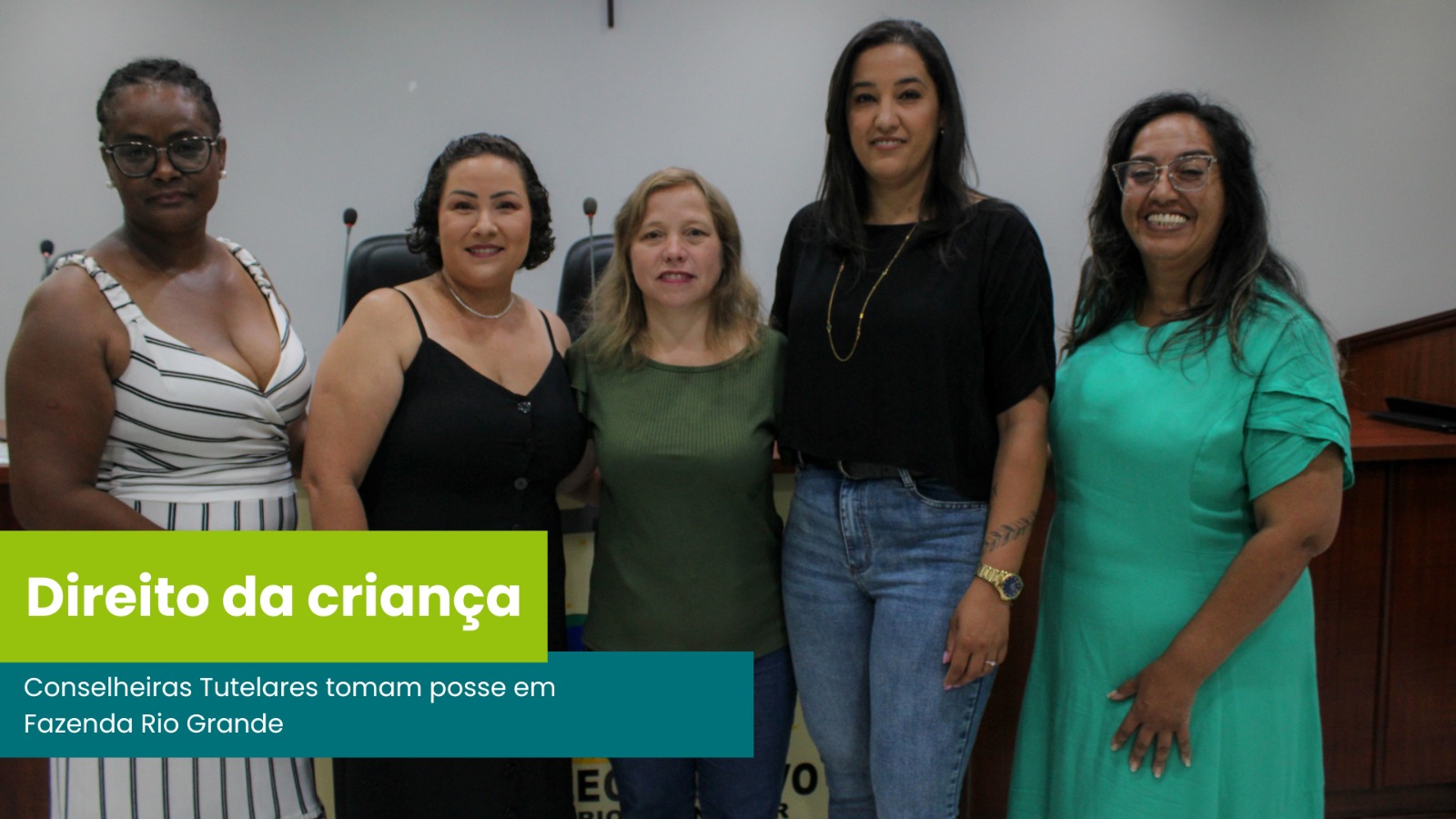 Conselheiras tutelares tomam posse em Fazenda Rio Grande