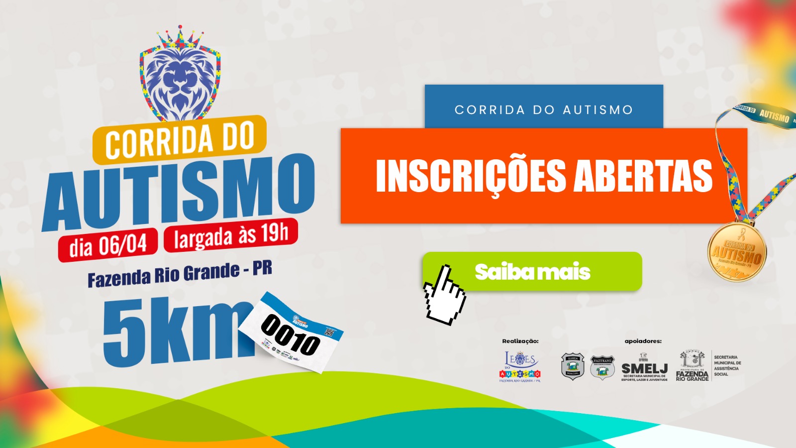 Inscrições para Corrida do Autismo estão abertas