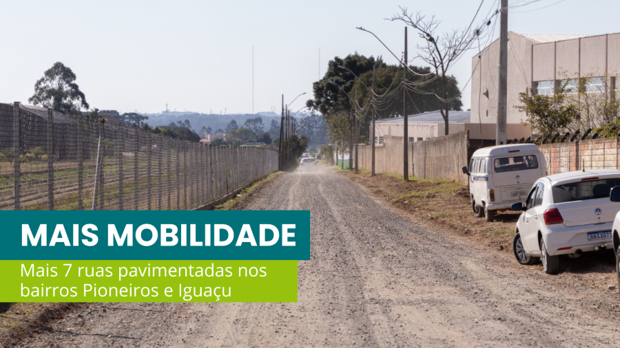 Ordem de serviço autoriza pavimentação em mais 7 ruas de Fazenda Rio Grande