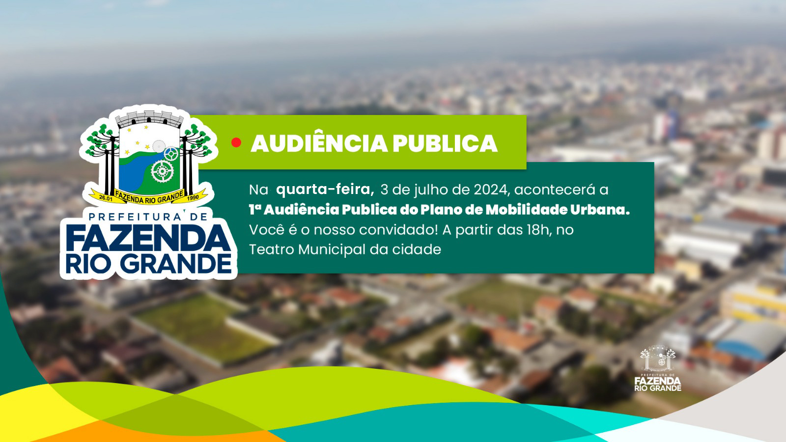 1ª Audiência Pública do Plano de Mobilidade Urbana já tem data, acompanhe.