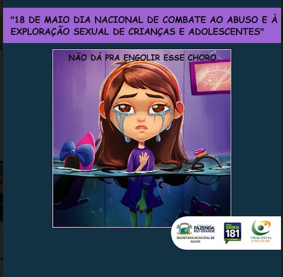 Saúde alerta para a prevenção e combate ao abuso infanto juvenil
