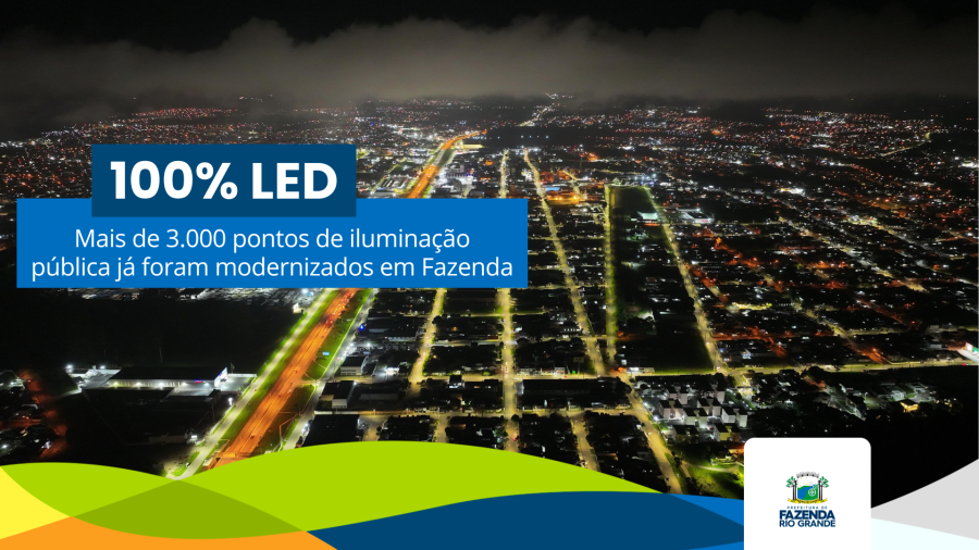 Fazenda 100% LED: mais de 3000 pontos de energia já foram modernizados