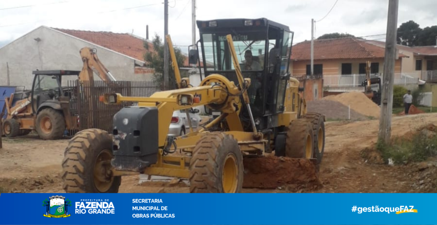 As Obras não param no bairro Santa Maria