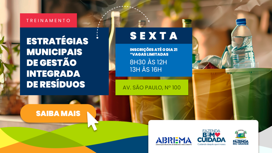 Prefeitura realiza treinamento em Estratégias Municipais de Gestão Integrada de Resíduos