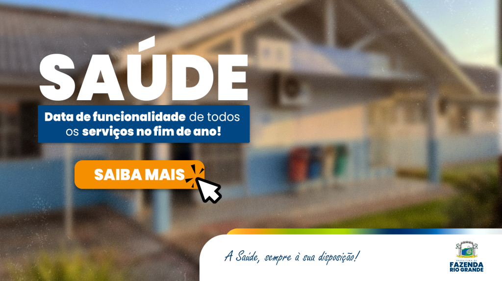 Saúde define cronograma de atendimento de festas de fim de ano