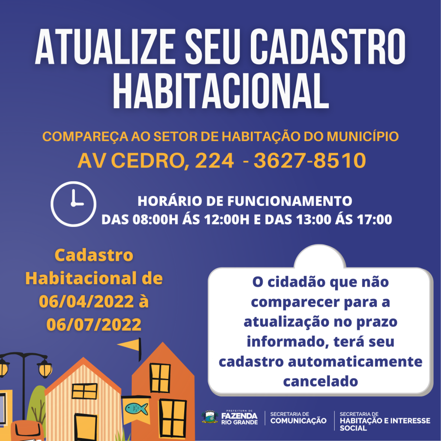 Atualize o seu cadastro habitacional