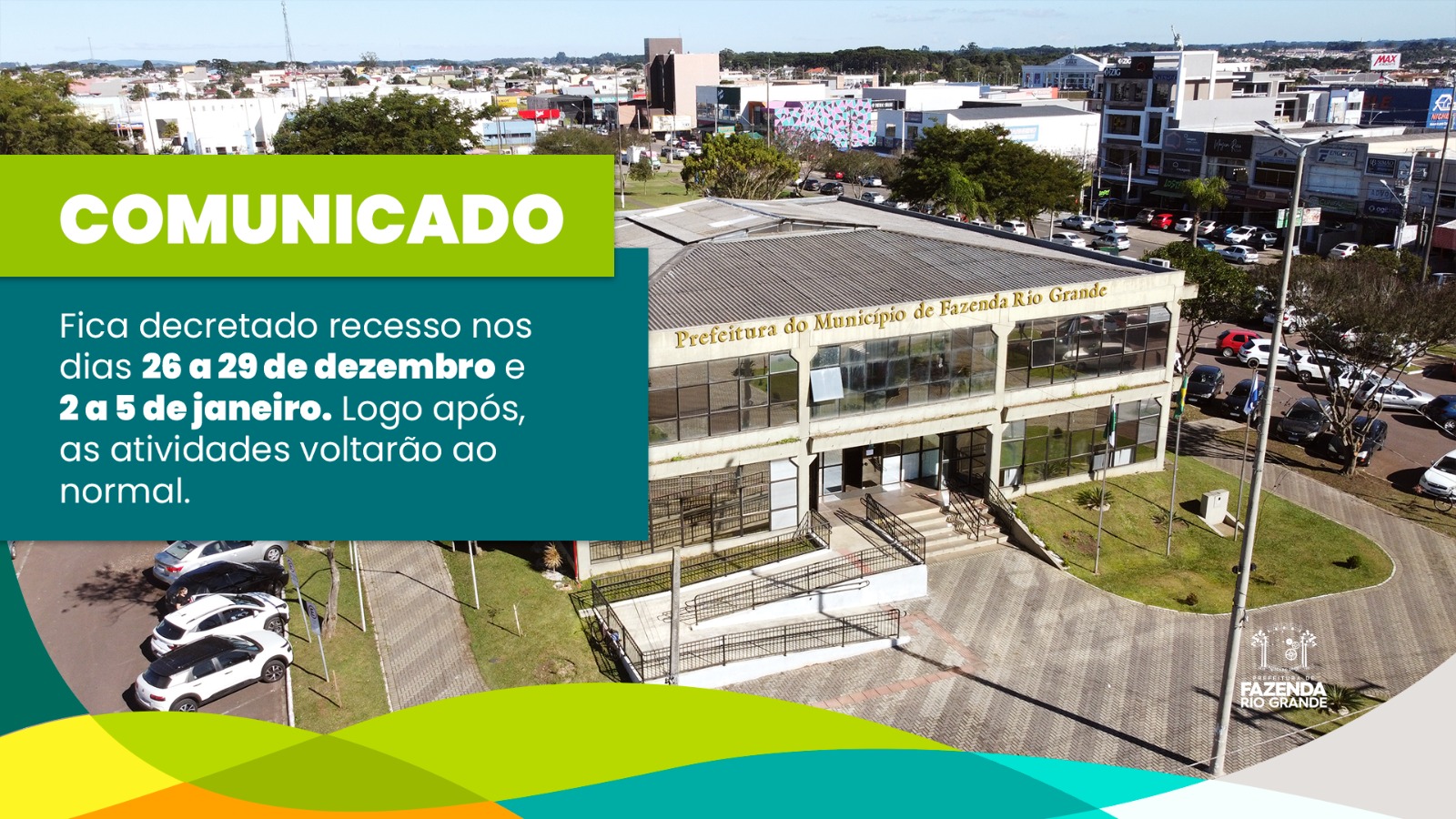 Comunicado: Recesso de final de ano