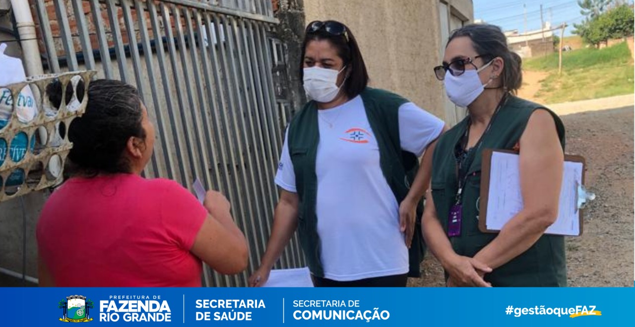 Agentes Comunitárias realizam busca ativa de faltosos para a vacinação contra a Covid-19