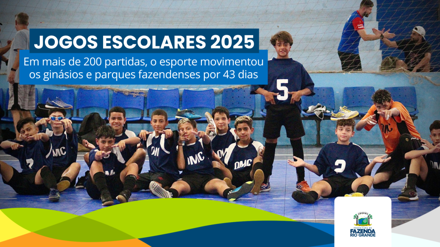 Jogos Escolares 2025 de Fazenda Rio Grande encerram e 600 atletas serão premiados