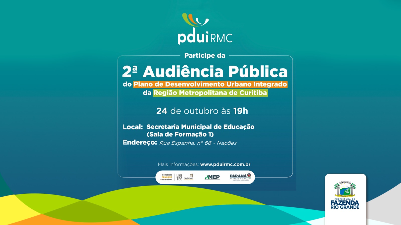 População fazendense poderá participar da 2ª Audiência Pública do PDUI-RMC