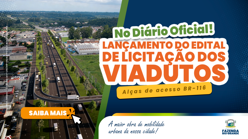 Prefeitura de Fazenda Rio Grande lança licitação para construção de novos viadutos sobre a BR-116