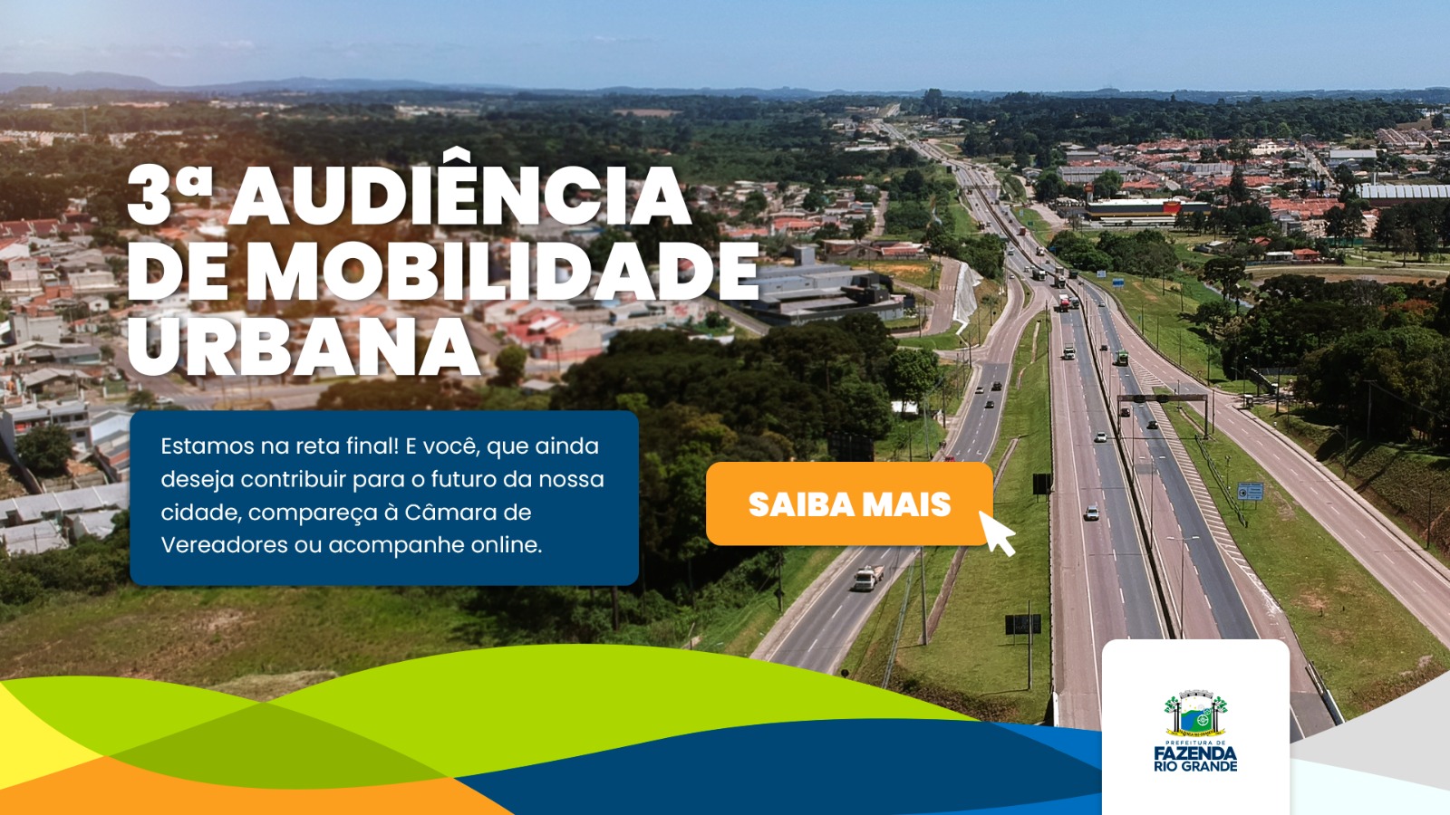 3ª Audiência Pública do Plano de Mobilidade Urbana tem data confirmada