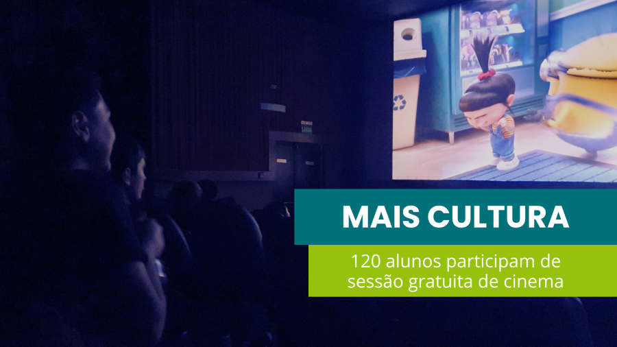 120 alunos da rede pública participam de seção de cinema gratuita